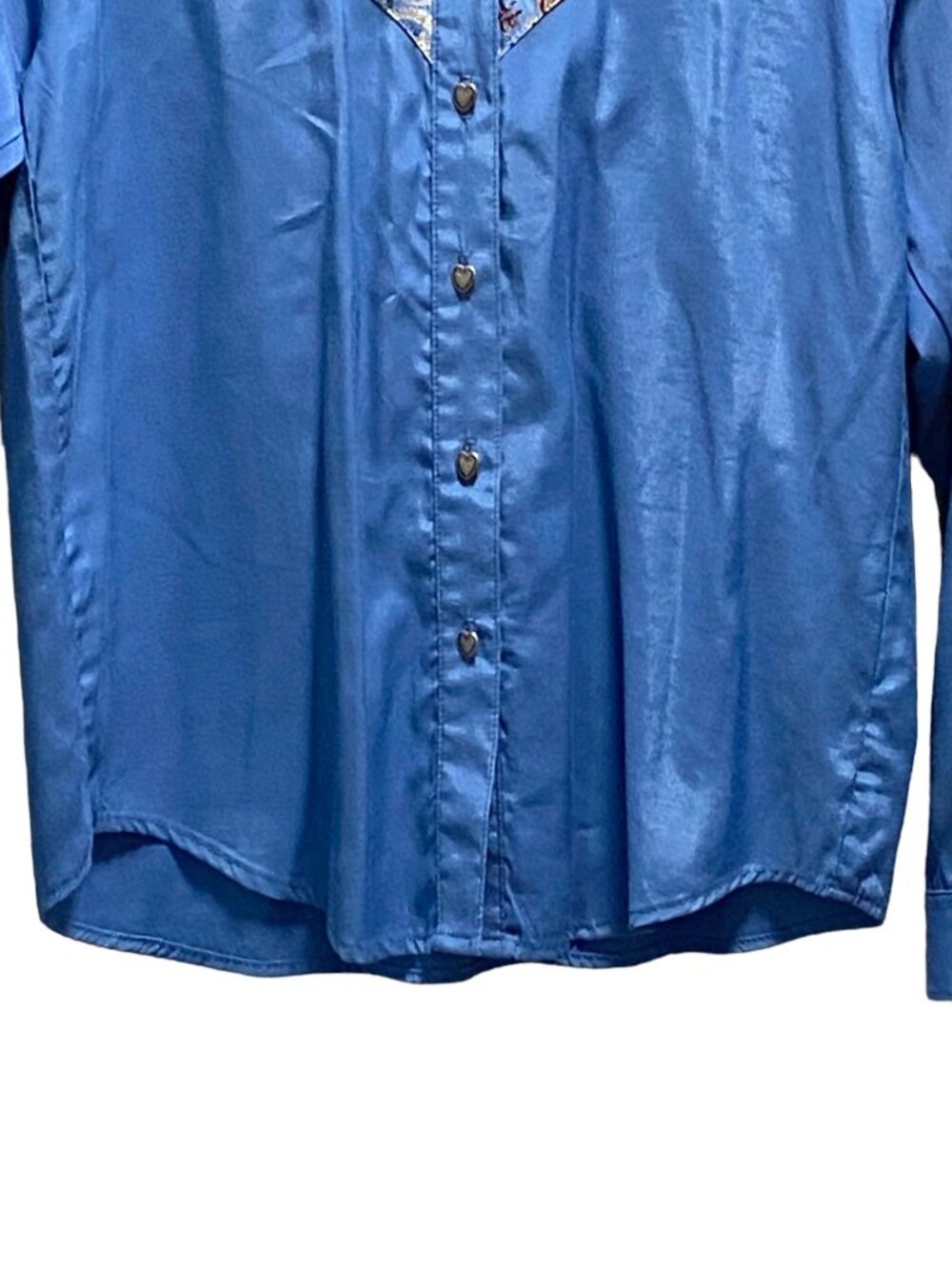 Vintage Desert West Button Down Western Shirt Blue Size XS Rodeo Country Spring - Picture 6 of 13